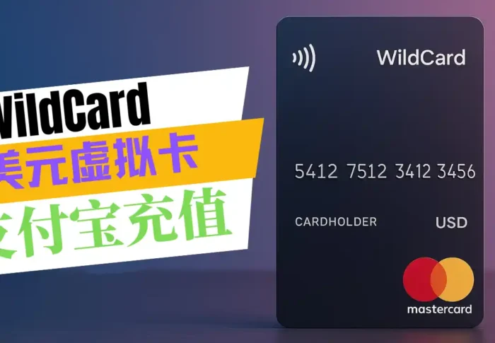 WildCard卡美元虚拟卡——支付宝充值，对中国人最友好的海外支付虚拟卡！